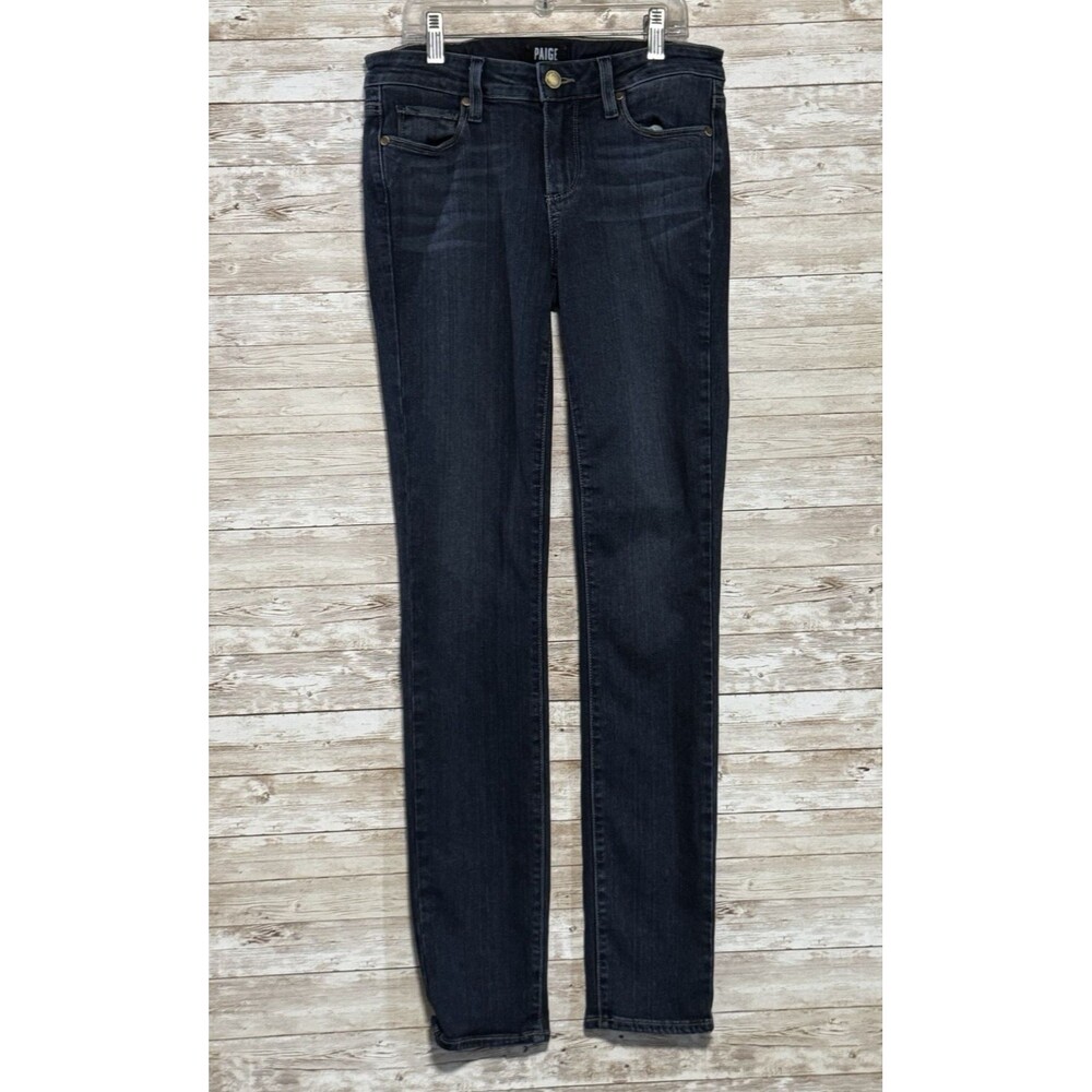Paige Skyline Skinny Jeans Sz 27 Dark Wash Stretch Denim